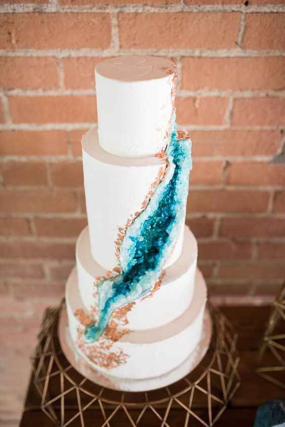 Geode wedding cake