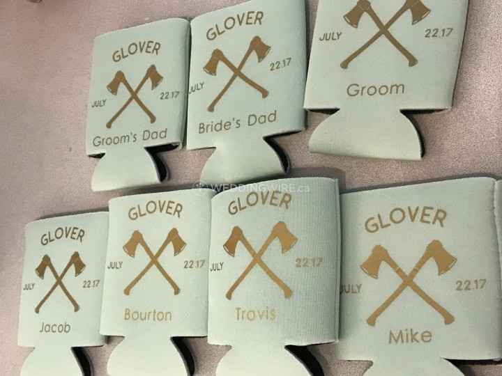 Personalized Wedding Koozies