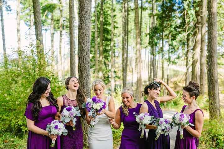 Purple Bridesmaids Dresses