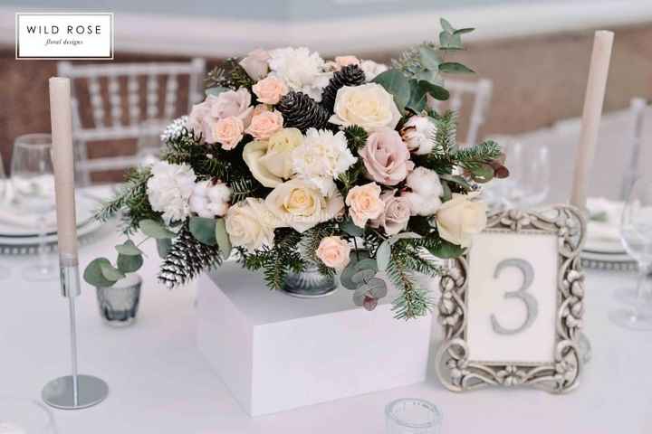 Pastel and Pinecone Centerpieces