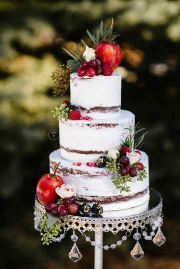 Fruit as cake decor