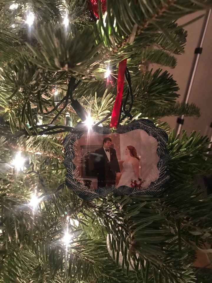 Custom Photo Wedding Ornament