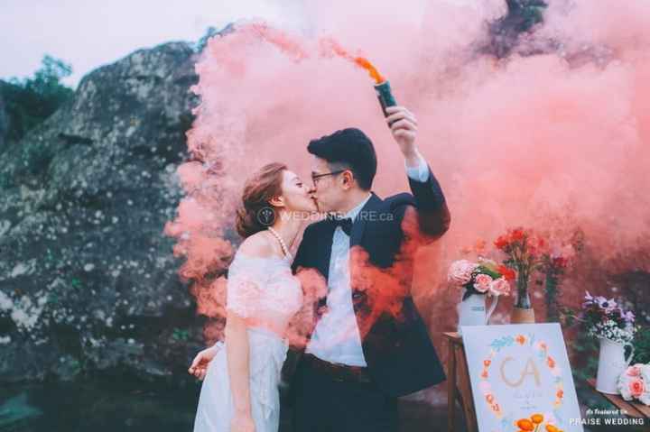 Orange Colour Smoke 