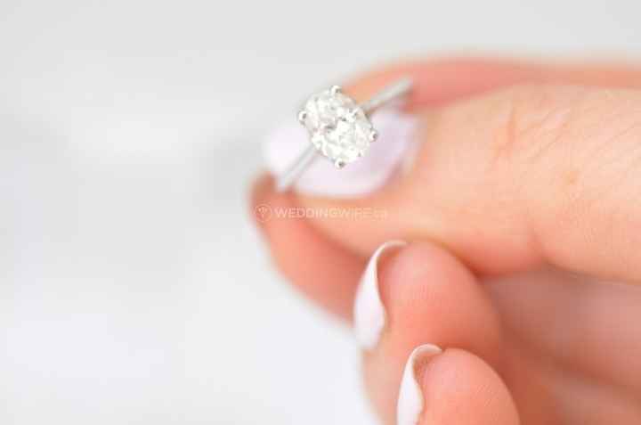 Zoomed in engagement ring pic