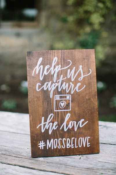 Wedding Hashtag Sign