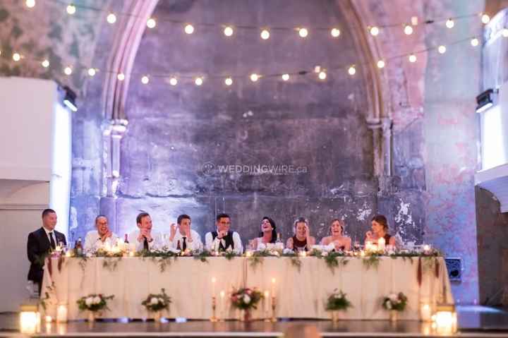 Wedding Party at Head Table