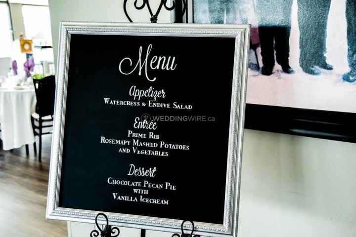 Big Chalkboard Menu Sign