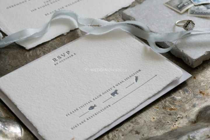 RSVP Card with Meal Choices