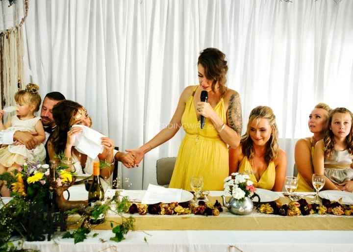 Maid of Honour Reception Speech