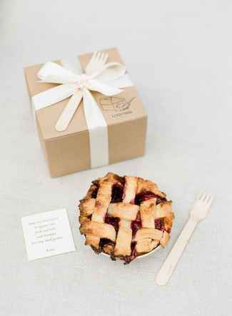 Individual Pies as Favours