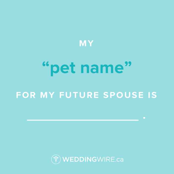 Fill In The Blank - Pet Name
