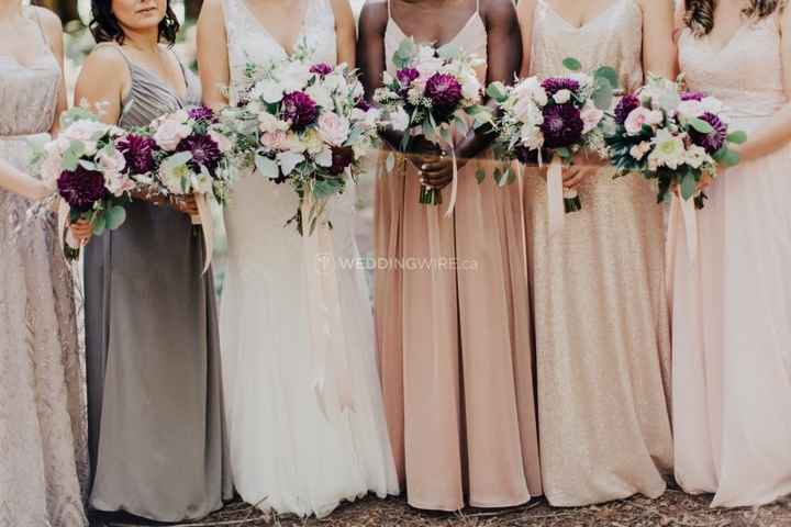 Matching Bouquets, Bride and Bridesmaids