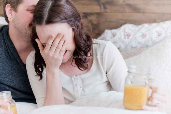 Engagement Photo - Breakfast in Bed