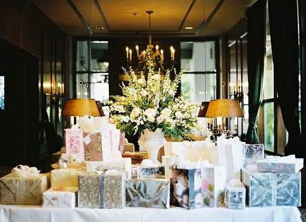 Wedding Gift Table with Large Gifts