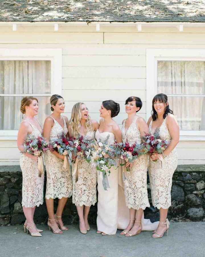 Short Ivory Bridesmaids Dresses?