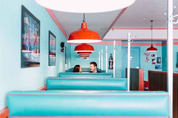 Couple on Date at Diner