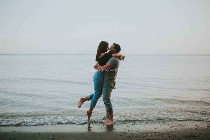 Couple Kissing on the Beach