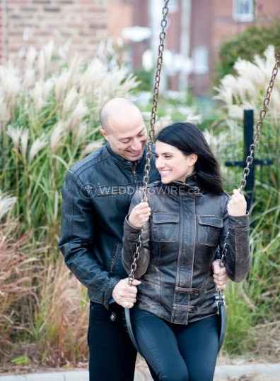 Casual Swing Engagement Photo
