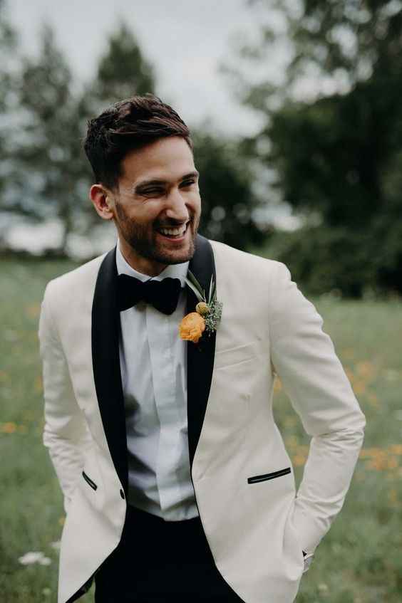 White Groom's Tuxedo Jacket
