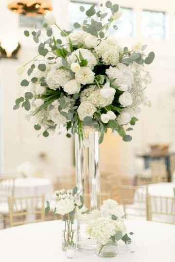 Tall White Floral Centerpiece