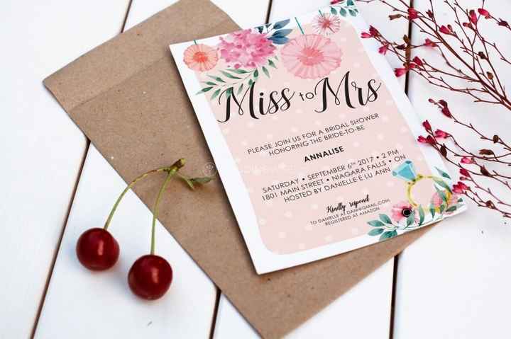 Bridal Shower Floral Invitation