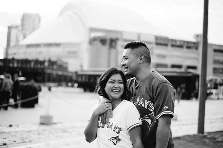 Blue Jays Baseball Engagement Picture