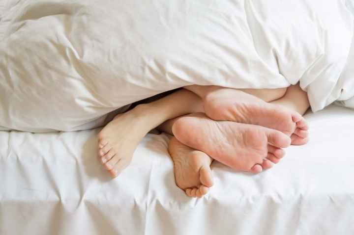 Feet in Bed Sexy Sleeping Cuddling