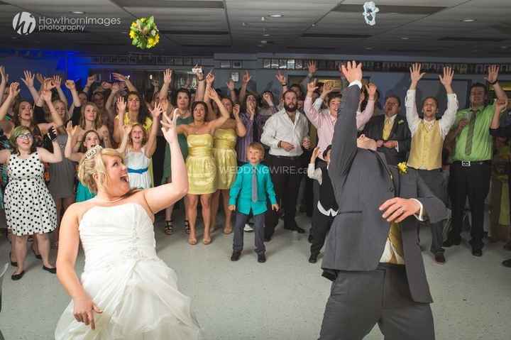 Bouquet and Garter Toss