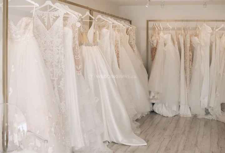 Wedding Dress Store - Dresses on Racks