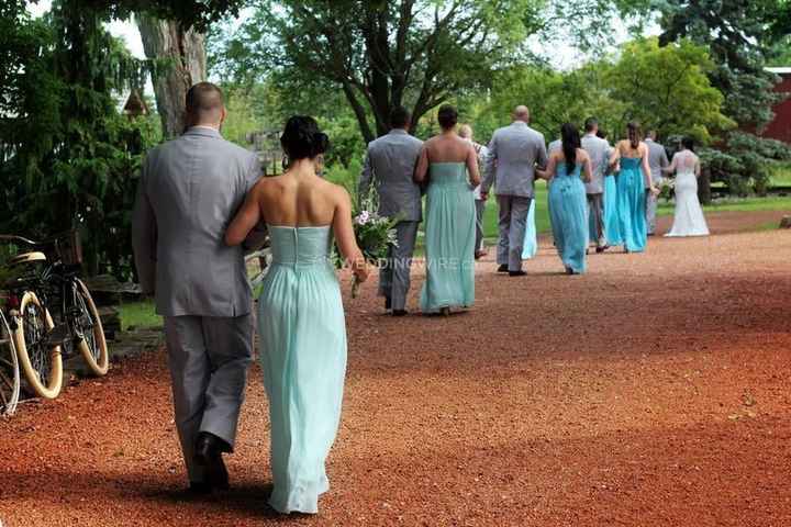 Ceremony Procession - Bridesmaids and Groomsmen