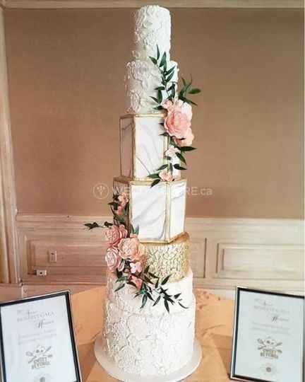 Tall Tiered Wedding Cake