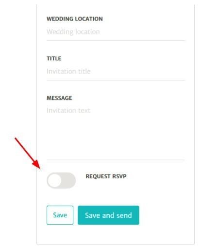 rsvp button missing on sent online invitations 2