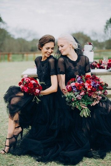 Black Bridesmaids Dresses?  Taboo or too cute? 2