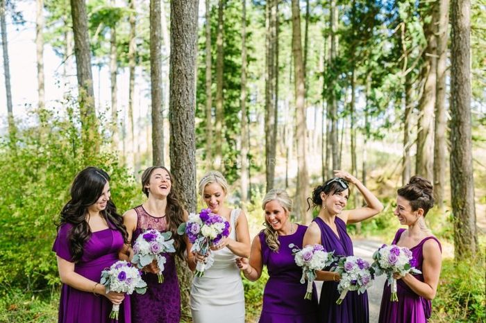What color are your bridesmaids wearing? 1