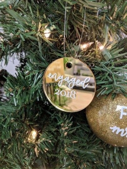 Wedding ornaments!  Who's feeling married and bright? 🎄 2