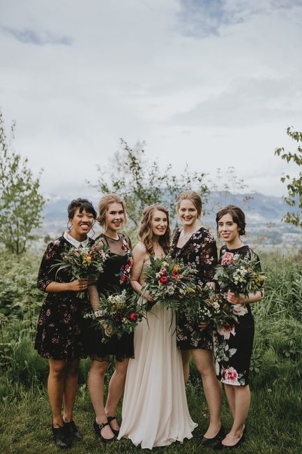 What do you think about floral bridesmaids dresses? 1