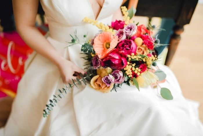 Bright Colourful Bridal Bouquet