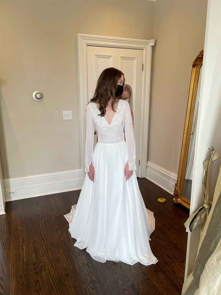 Finally saw my wedding dress (for the first time) - 1
