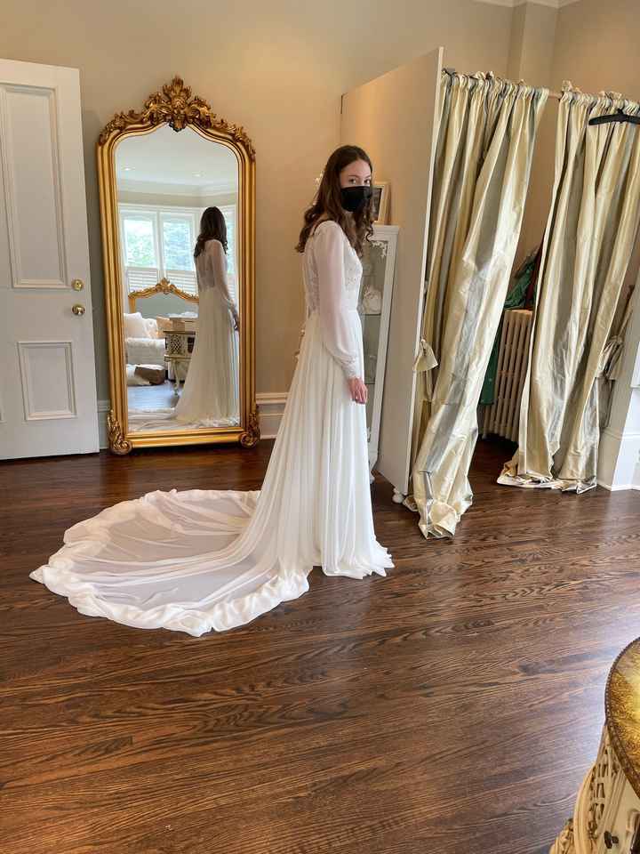 Finally saw my wedding dress (for the first time) - 2