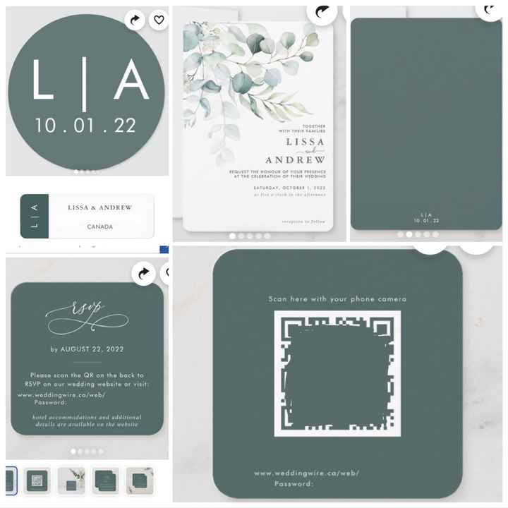 Invites, Rsvp's, place Cards oh my - 1