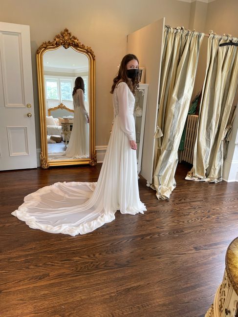 Finally saw my wedding dress (for the first time) 2