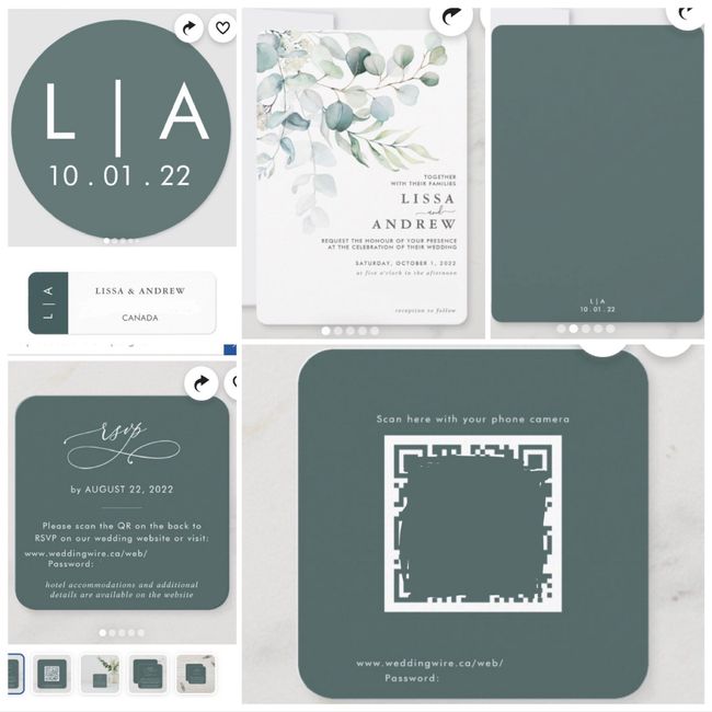 Invites, Rsvp's, place Cards oh my 5