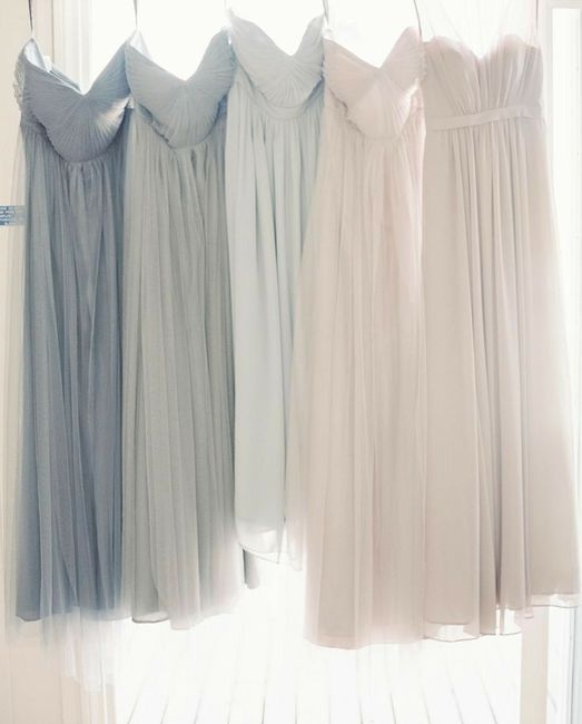 Bridesmaid dress colour with blush gown? 3