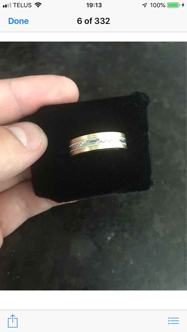 Show off your partner's wedding band! - 1