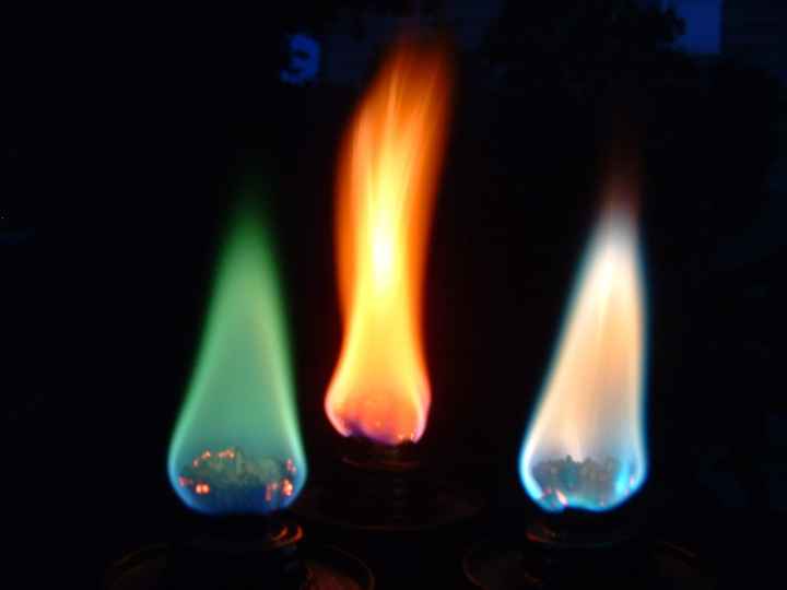changes the color of the fire