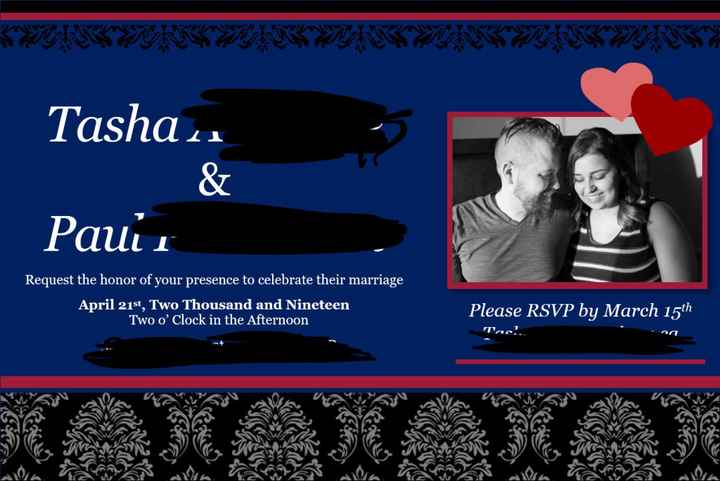 Invitations - where are yours from? - 1