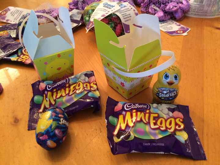 When to open chocolate packing to stuff favors? - 2