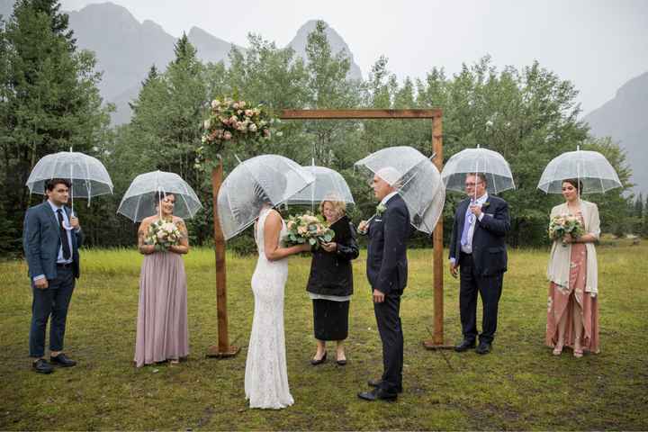 It poured rain, but we’re married! - 2