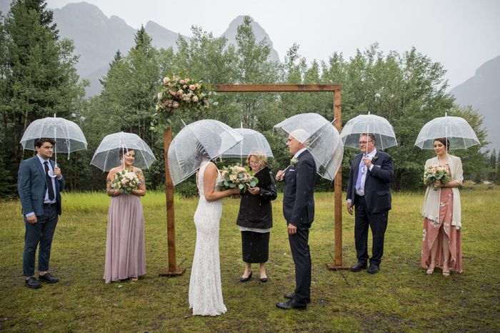 It poured rain, but we’re married! 2