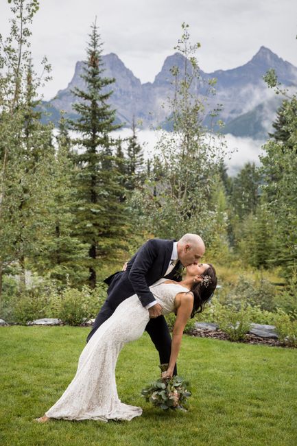 It poured rain, but we’re married! 4